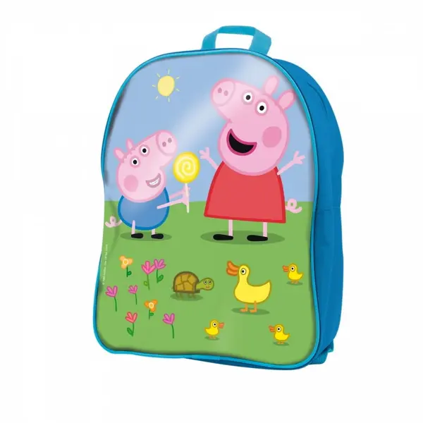 LISCIANI Set Constructie LISCIANI Lisciani Blocks with backpack Peppa Pig, 36 piese, tematica Peppa Pig