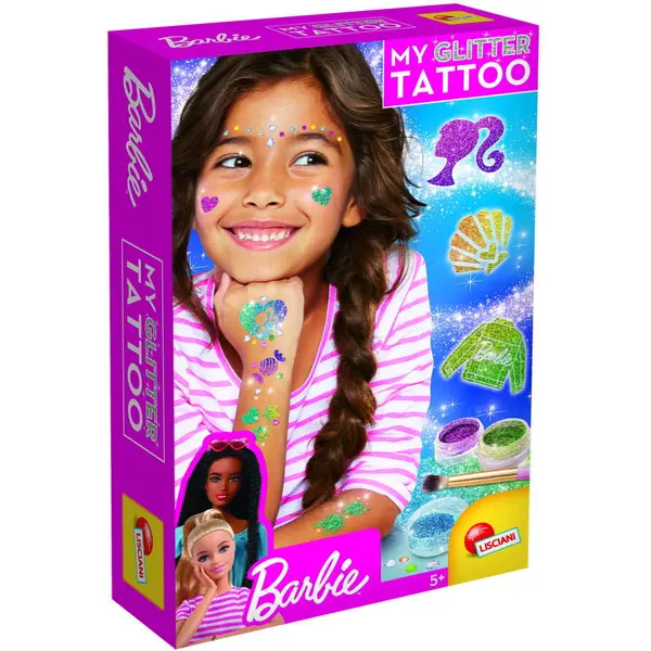 LISCIANI Setul meu de tatuaje cu sclipici - Barbie