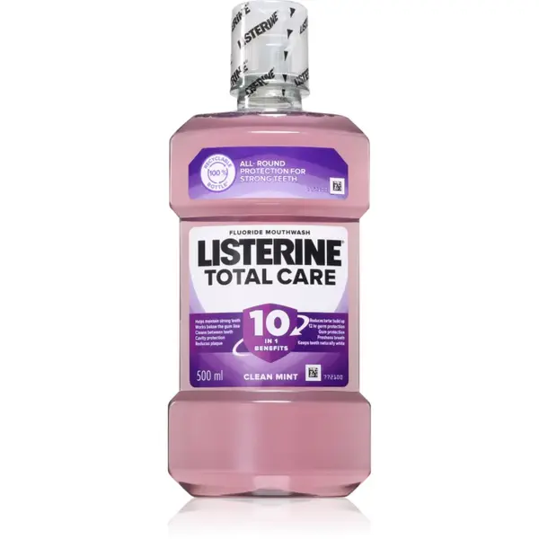 Listerine Total Care Clean Mint Apa de gura pentru protectia completa a dintilor 10 în 1 500 ml
