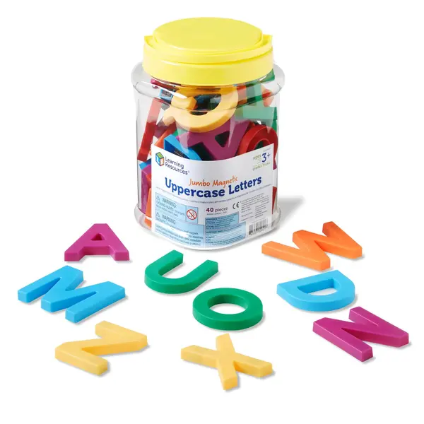 Litere de tipar magnetice Jumbo - set de 40 de piese