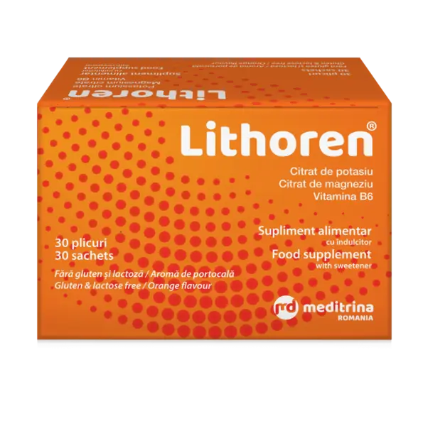 Lithoren aroma de portocale 30 plicuri