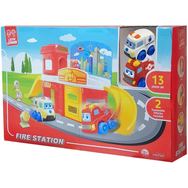 Little Learner Joc de constructie - Prima mea statie de pompieri