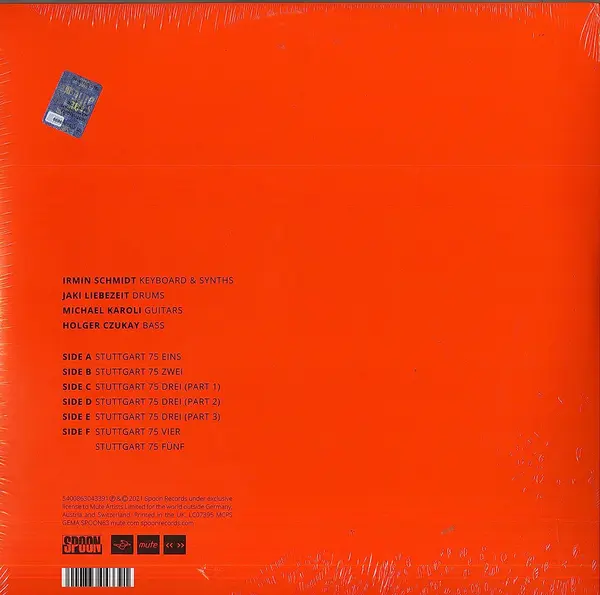 Live In Stuttgart 1975 (Orange Vinyl) | Can