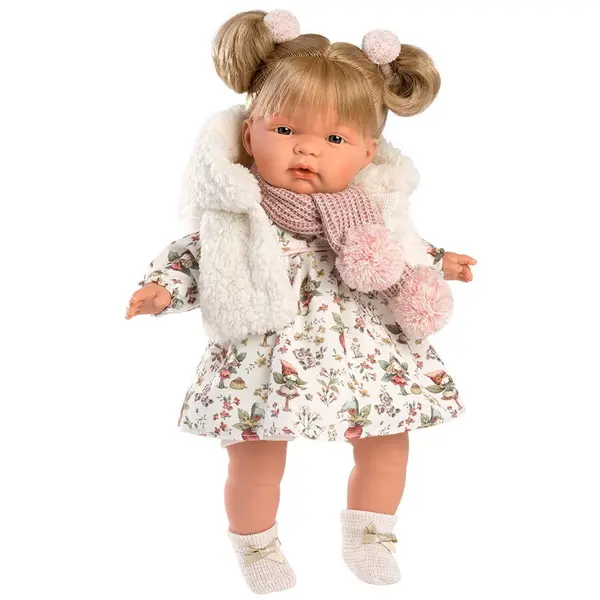 LLORENS Papusa LLORENS Joelle 38 cm, 38352, interactiva, corp moale, 38 cm