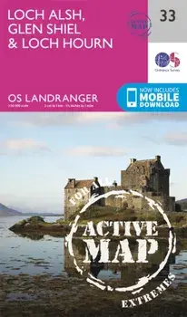 Loch Alsh, Glen Shiel & Loch Hourn. February 2016 ed, Sheet Map/Ordnance Survey