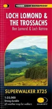 Loch Lomond & The Trossachs XT25. Ben Lomond & Loch Katrine, Sheet Map/***