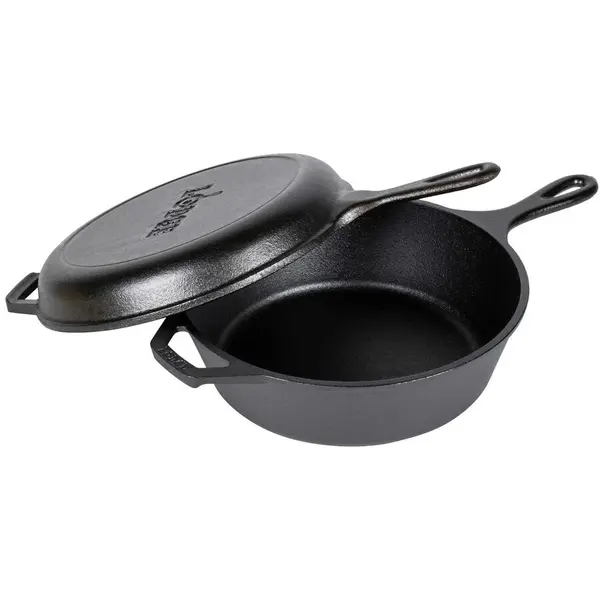 Lodge Set 2 tigai din fonta cu maner Lodge Combo Cooker 26 cm L-LCC3