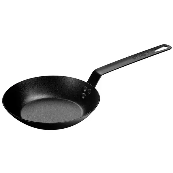 Lodge Tigaie adanca rotunda din otel carbon cu maner asezonata Lodge 20 cm L-CRS8