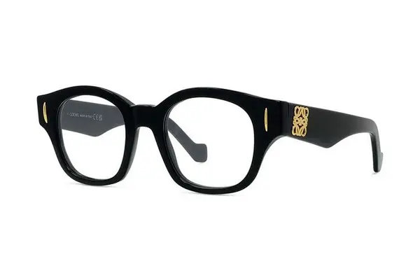 Loewe Anagram Black Geometric Eyeglasses
