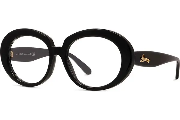 Loewe Curvy Black Oval Eyeglasses