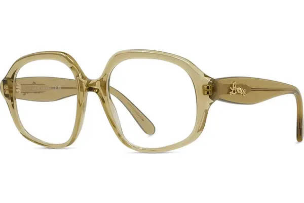 Loewe Curvy Green Geometric Eyeglasses