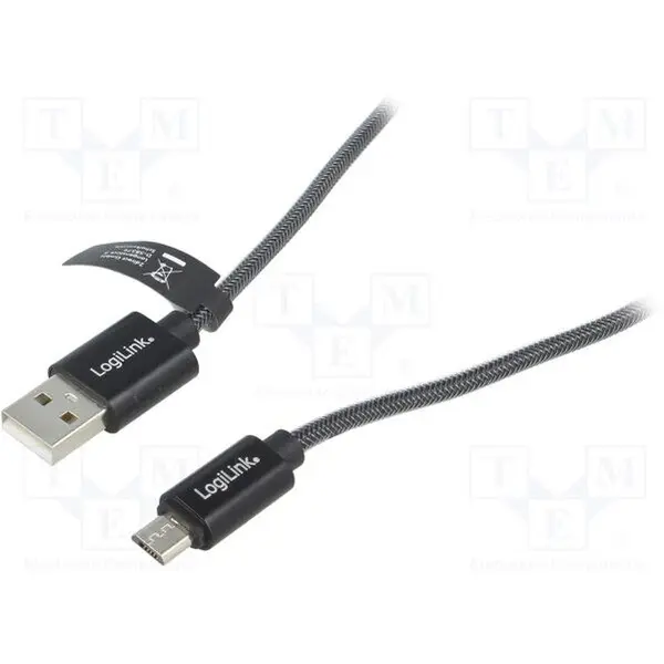 logilink Cablu de sincronizare si incarcare Logilink USB la Micro USB tata, gri