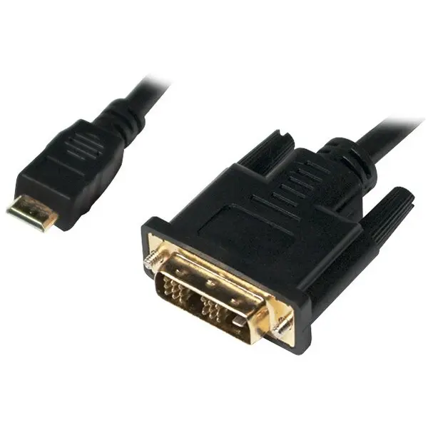 logilink Cablu LOGILINK CHM002, Mini-HDMI - DVI-D SL, 1m, conectori auriti, Negru