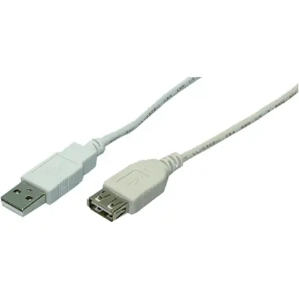 logilink Cablu LogiLink CU0011, USB 2.0 Male - USB 2.0 Female, 3m, Alb