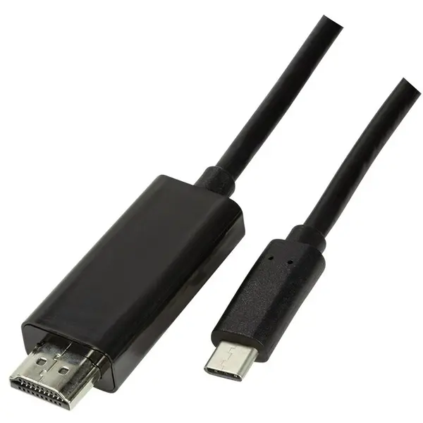 logilink Cablu LOGILINK UA0330, USB 3.1 Type-C - HDMI, 3m, 4K UHD/60 Hz, Negru