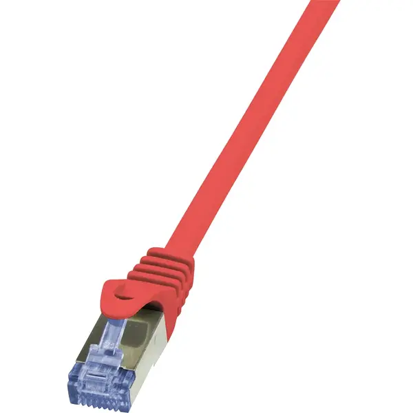 logilink Cablu S/FTP LOGILINK Cat6a, LSZH, cupru, 1 m, rosu, AWG26, dublu ecranat CQ3034S