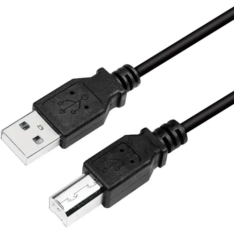 logilink Cablu; USB 2.0; USB A mufa,USB B mufa; nichelat; 2m; negru