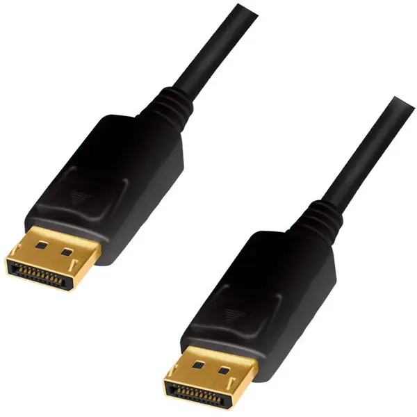 logilink CABLU video LOGILINK, DisplayPort (T) la DisplayPort (T) 1.2, 1m, conectori auriti, rezolutie maxima 4K (3840 x 2160) la 60 Hz, plastic, triplu ecranaj, negru