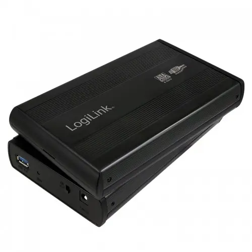 logilink HDD Enclosure 3.5' USB3.0/SATA, Alu, black, LOGILINK 'UA0107'