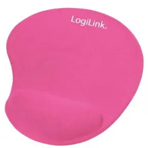 logilink Mouse pad LogiLink ID0027P, suport ergonomic incheietura cu gel, suprafata Lycra, roz
