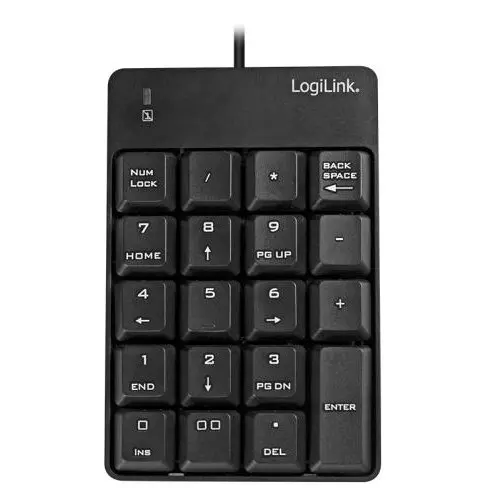 logilink Tastatura numerica Logilink ID0184, USB, Negru