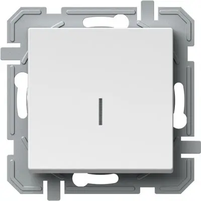 Logiq Intrerupator Simplu cu indicator luminos 1P 10A 250V Alb, TEM Modul TEM-SQ10PWINXO-U