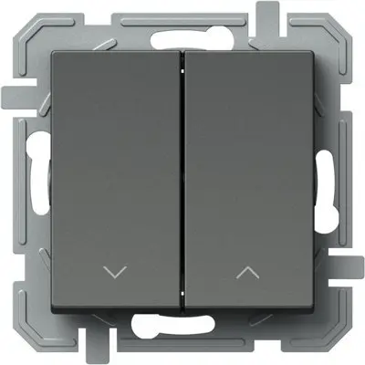Logiq Intrerupator Storuri Dublu 1P 10A 250V Antracit, TEM Modul TEM-SQ52ATNT09XO-U