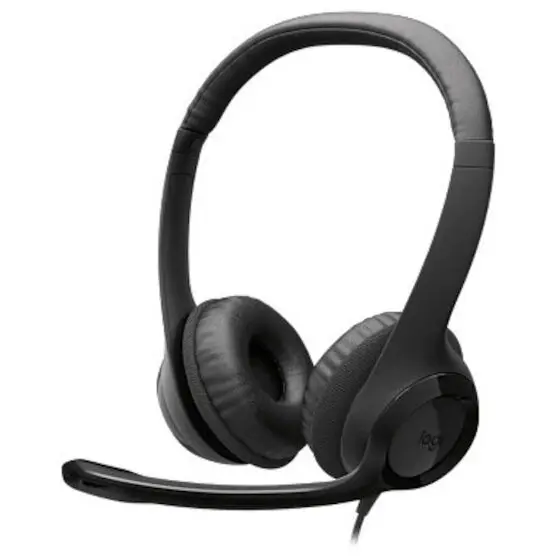 Logitech Casti cu fir Logitech H390, USB-C, Microfon, Negru