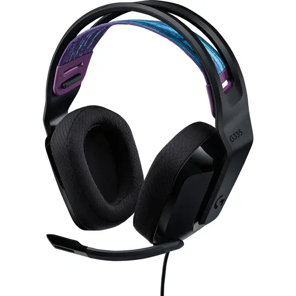 Logitech Casti gaming Logitech G335, Multiplatforma, Jack 3.5mm, Negru