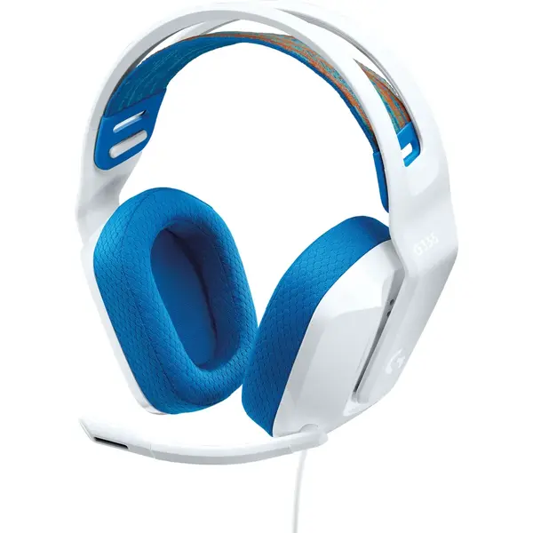 Logitech Casti gaming Logitech G335, Multiplatforma, Jack 3.5mm, Alb