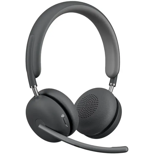 Logitech Casti PC Logitech Zone Wireless 2, cu microfon, Bluetooth 5.2, Gri