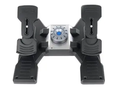 Logitech Flight Rudder Pedals - Pedale Simulare Zbor, USB, Tensiune Ajustabilă, PC