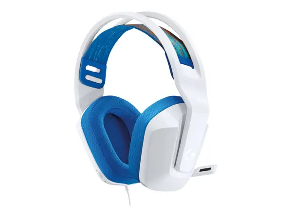 Logitech G335 White, Casti Gaming cu Fir, Jack 3.5 mm, Microfon Rabatabil