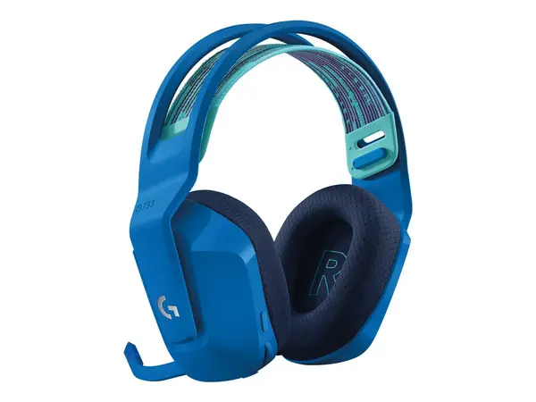 Logitech G733 LIGHTSPEED - Casti Gaming Wireless RGB, DTS 2.0, Pro G 40mm, 29h, Blue