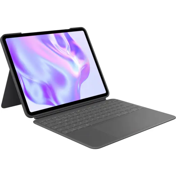 Logitech Husa cu tastatura Logitech Combo Touch pentru Apple iPad Pro 13-inch M4, Layout US International (Gri)