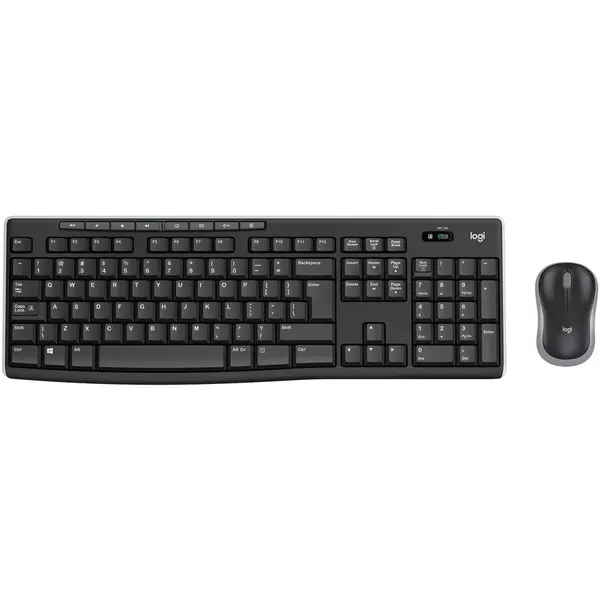 Logitech Kit tastatura si mouse Logitech MK270, Wireless, Negru