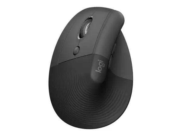 Logitech Lift Left - Mouse Vertical Ergonomic pentru Stangaci, 6 Butoane, Wireless Bluetooth + Logi Bolt, 4000 DPI
