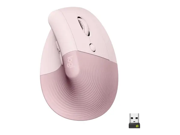 Logitech Lift Vertical Ergonomic Mouse - Wireless Bluetooth Logi Bolt, 6 Butoane