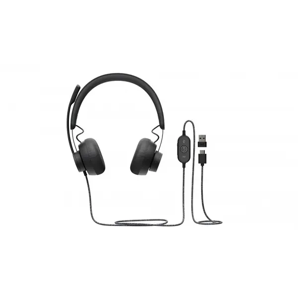 Logitech Logitech Zone Casti Prin cablu Banda de fixare pe cap Apeluri/Muzica USB tip-C Grafit