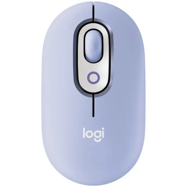 Logitech Mouse Wireless Logitech Pop, USB, 4000 dpi, Lilac