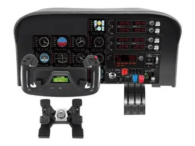 Logitech Multi Panel - Flight Simulator Autopilot, LED Real Time, USB, PC