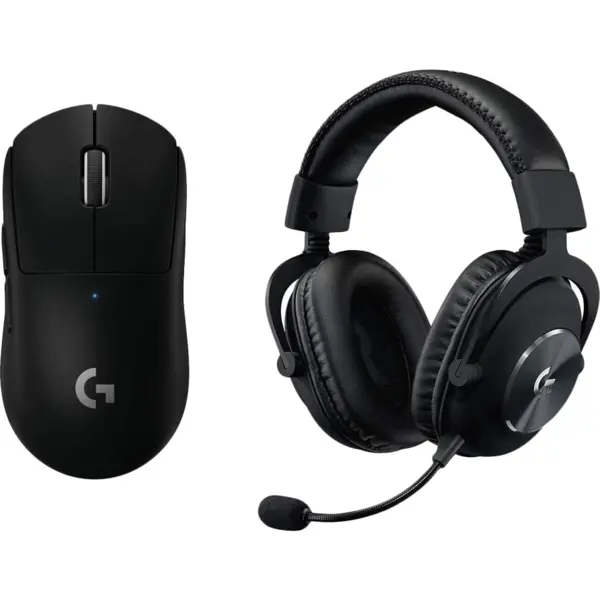 Logitech Set pentru Gaming Logitech G Pro X Superlight Mouse si casti Logitech G Pro