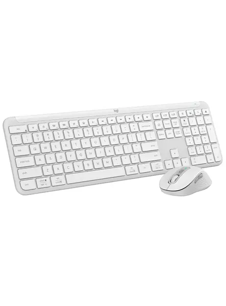 Logitech Signature Slim Wireless Keyboard & Mouse Combo Mk950 Off-white (nordic)