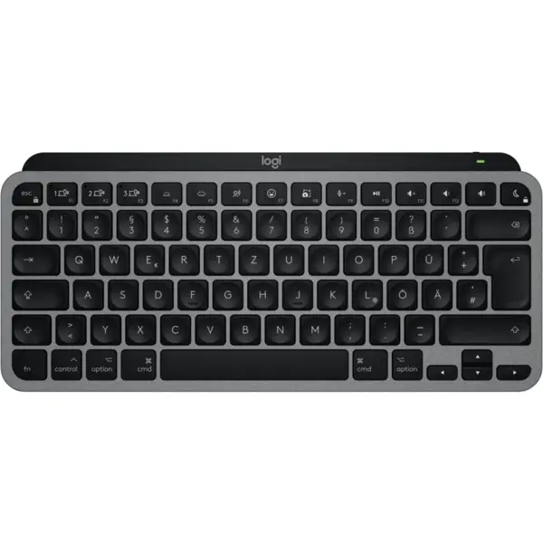 Logitech Tastatura Logitech MX Keys S Mini pentru Mac, Minimalista, Wireless, Gri spatial, Aspect SUA, EMEA28-935 920-012652