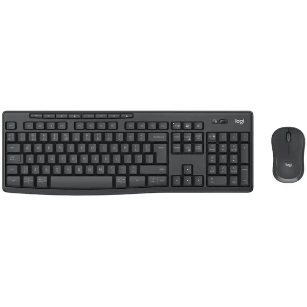 Logitech Tastatura si mouse, Logitech, QWERTY, Gri