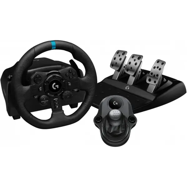 Logitech Volan cu pedale si schimbator de viteze Logitech G923 Bundle pentru Xbox Series X/S/ Xbox One/PC, Negru