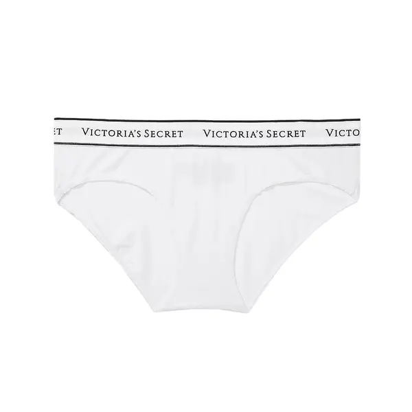 Logo cotton thong panty - white Xl