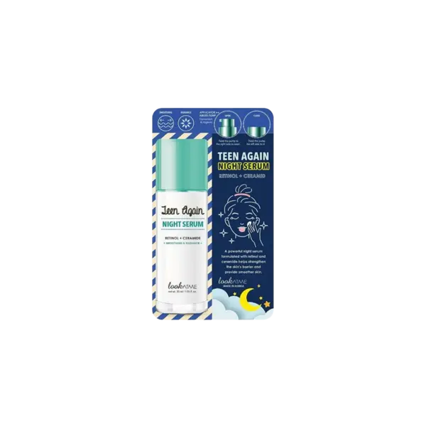 lookATME Teen Again Night Serum Retinol + Ceramide Ser de noapte pentru față Volum 50 ml