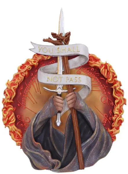 Lord Of The Rings You Shall Not Pass Wall Plaque