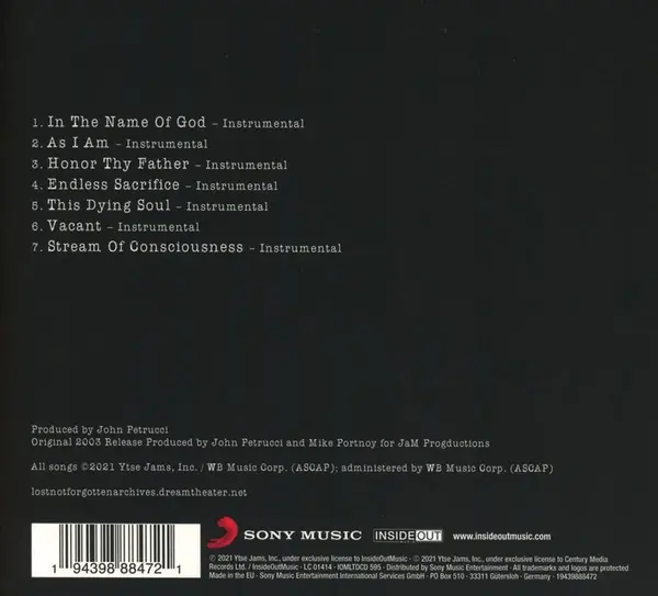 Lost Not Forgotten Archives: Train of Thought Instrumental Demos | Dream Theater